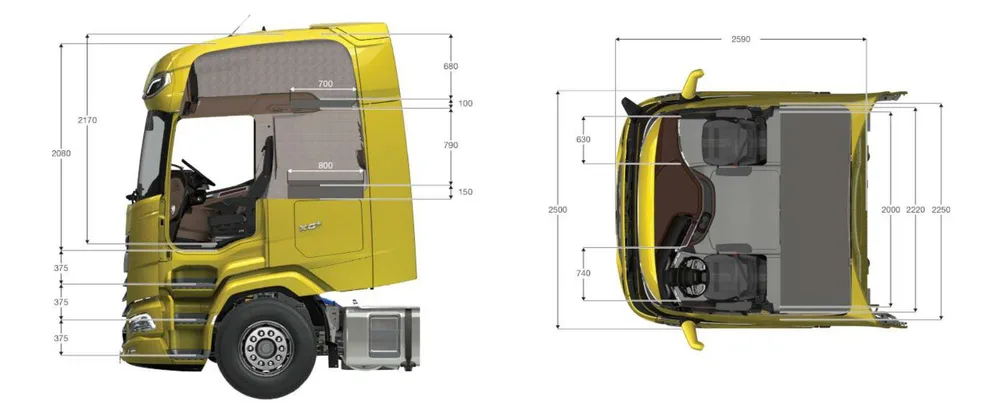 Кабіна тягача DAF